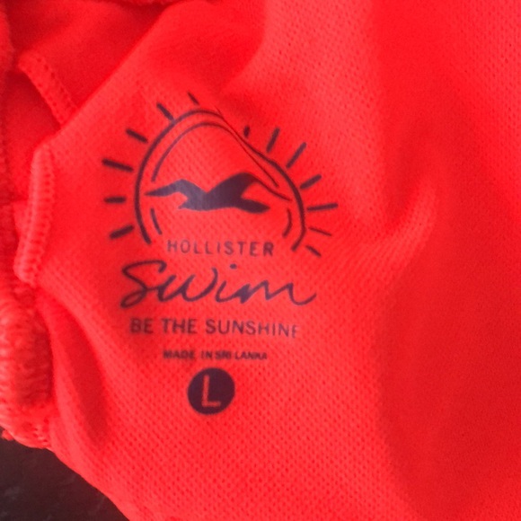 EUC Size Large Neon Orange Ribbed Bikini Top ONLY. - Picture 4 of 4